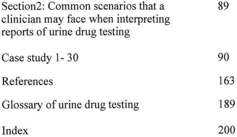 Urine Drug Tests: Ordering and Interpretation 